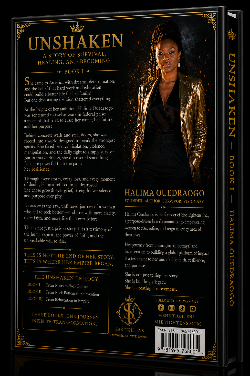 Unshaken Book 1 Back Cover